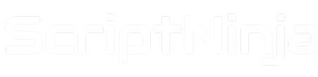 LOGO SCRIPT NINJA BLANCO